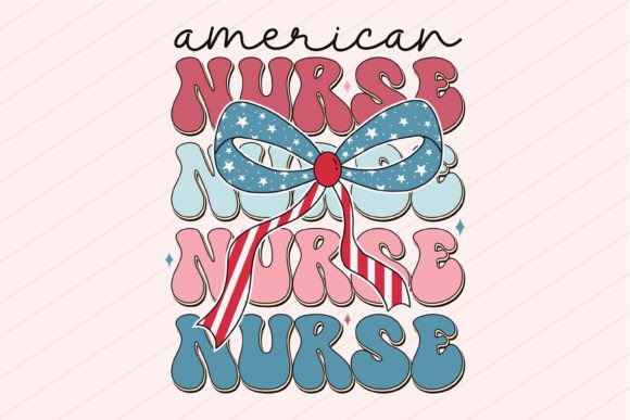 4th of July Coquette Nurse SVG for Crafts