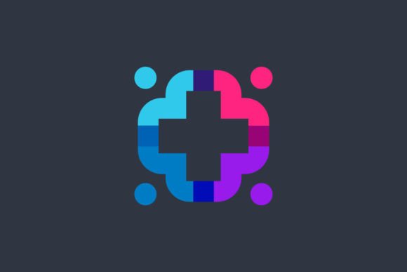 A Medical Cross and Four Human Graphics for Logos