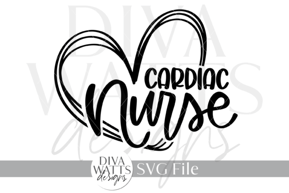 Cardiac Nurse SVG for Crafts & Graphics