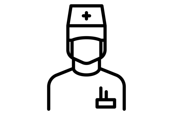 Doctor Line Icon: Graphics and Illustrations