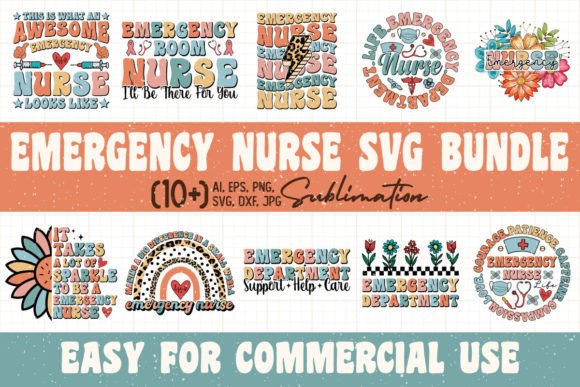 Emergency Nurse Graphics for Crafts Review