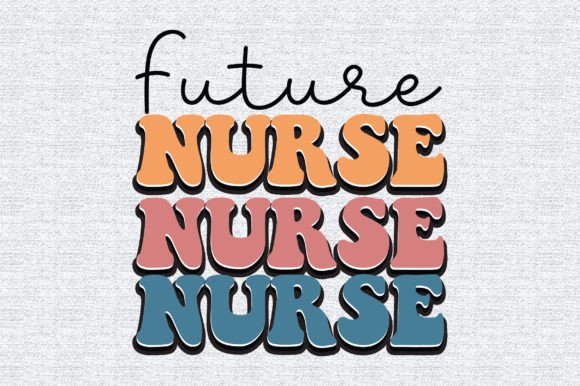 Future Nurse Retro: Graphics & Print Templates