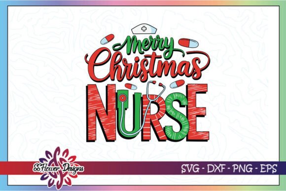 Merry Christmas Nurse SVG: Crafts & Graphics