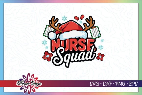 Nurse Squad Christmas SVG: Crafts & Graphics