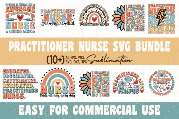 Practitioner Nurse Bundle: Graphics for Crafts